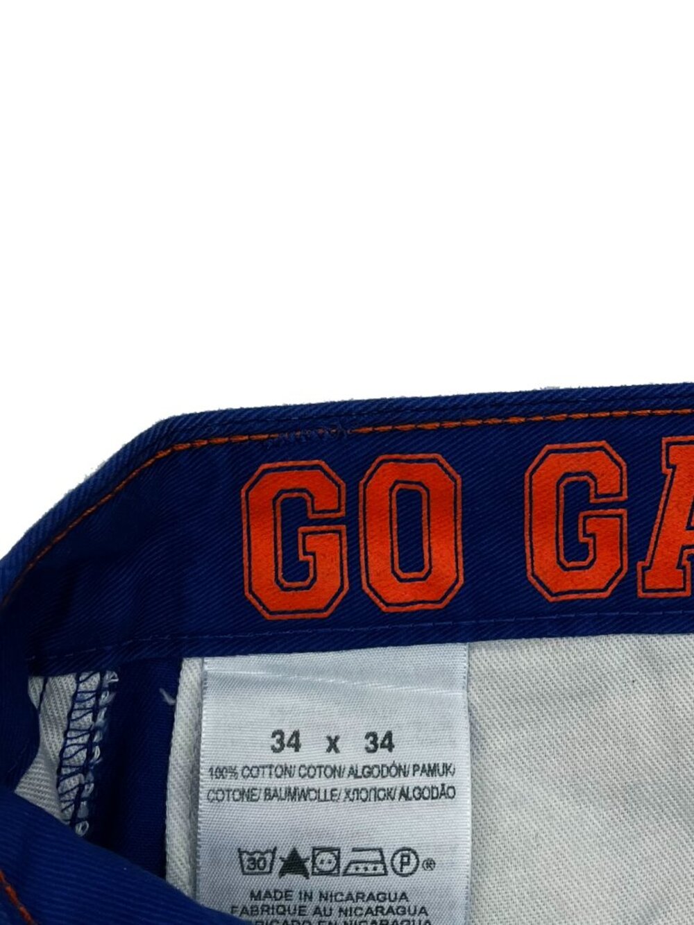 Dockers NEW NWT Florida Gators Blue Chino Pants Mens 34 x 34 Slim Tapered Fit - Picture 2 of 4